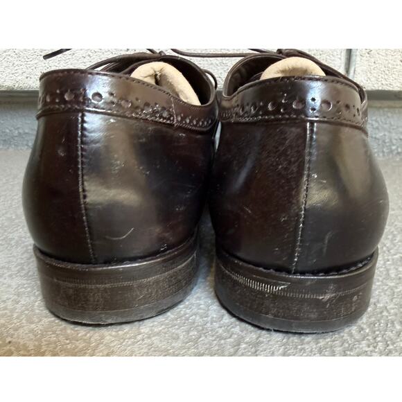 Hugo Boss Dark Brown Leather Wingtip Brogue Oxford Size 7 Italy main image 5